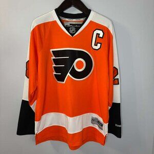 Reebok CCM Claude Giroux 28 Philadelphia Flyers NHL Hockey Jersey Stitched Sz XL
